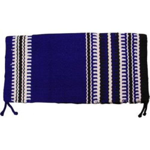 Saddle Blanket Blue with Black and White