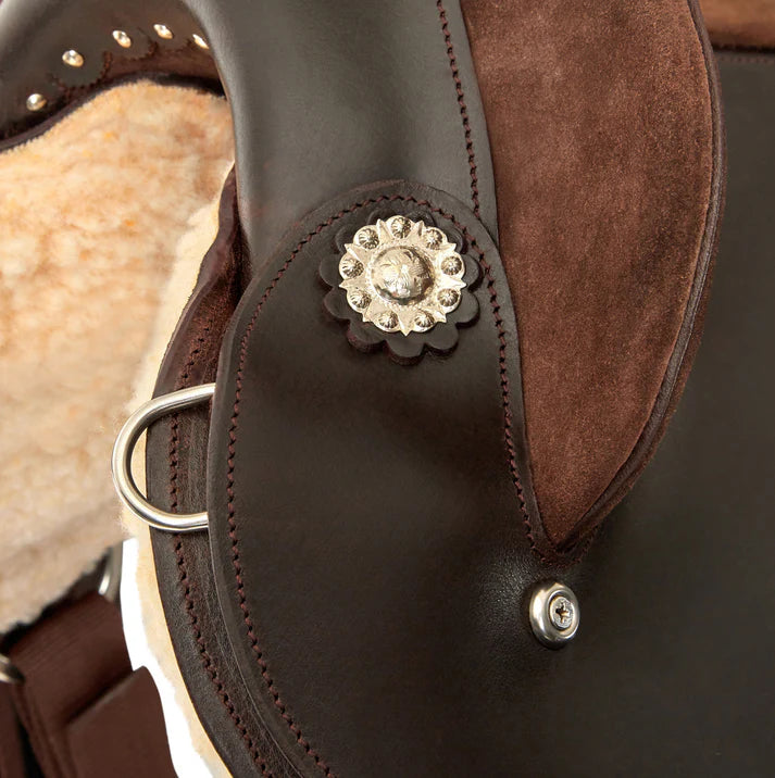 Syd Hill Premium Half Breed Leather Stock Saddle Non Adjustable Tree