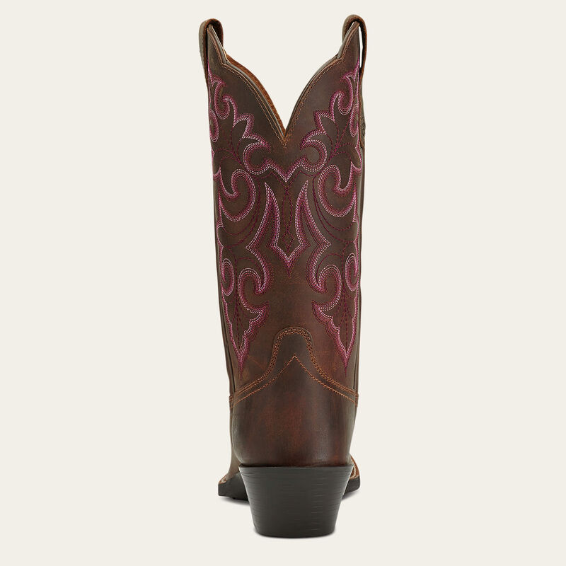 Ariat Wms Round Up Square Toe Powder Brown - Mothers Day Sale