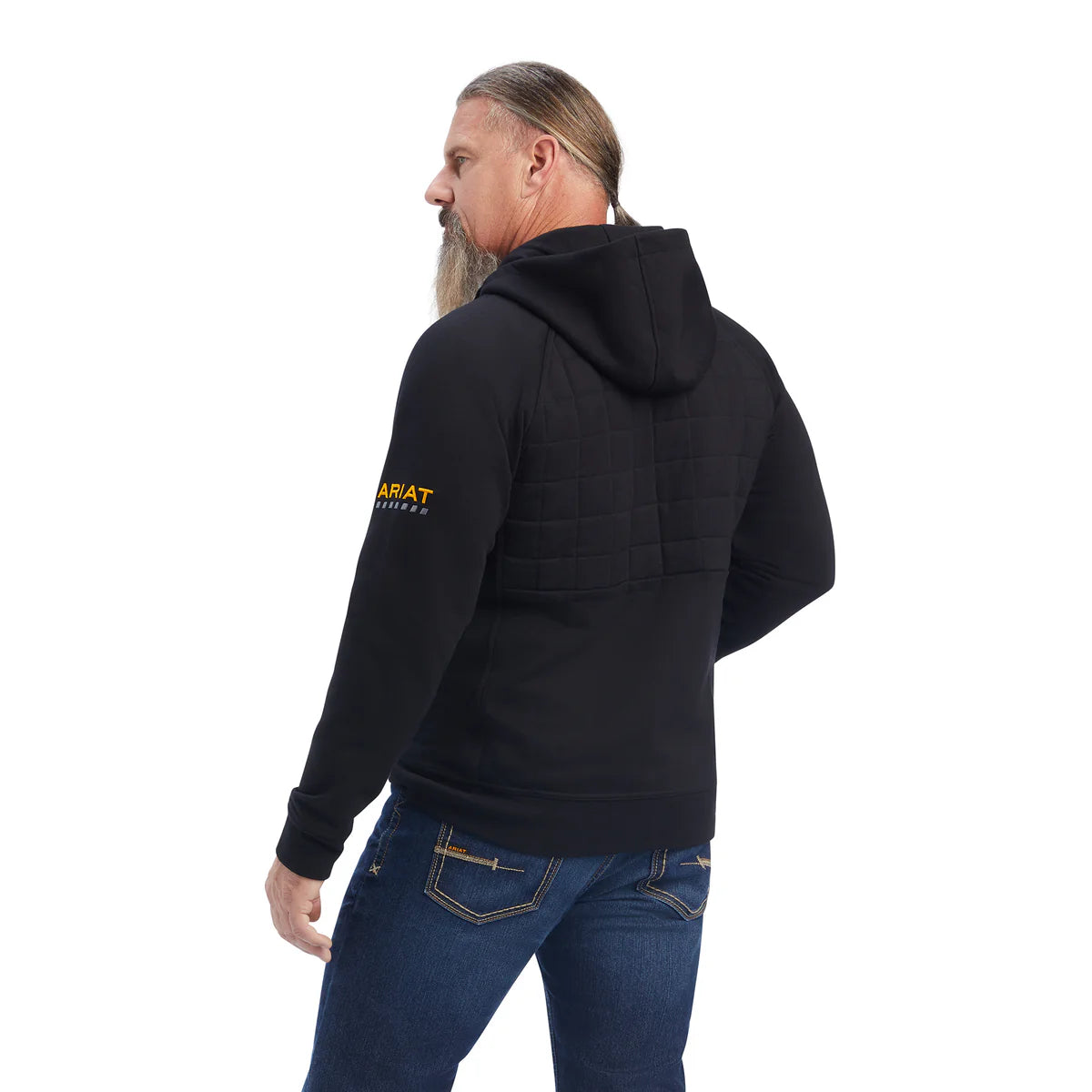 Ariat Mns Rebar Regulator Full Zip Hoodie Black - Winter Clearance