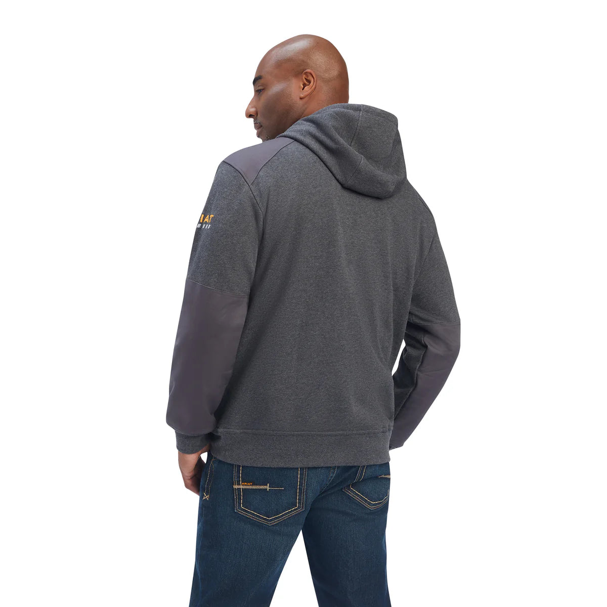 Ariat Mns Rebar Workman Duracanvas Hoodie Charcoal Heather - Winter Clearance