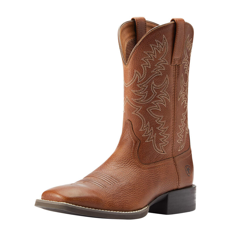 Ariat Women's Round Up Toasted Blanket Emboss Square Toe Western