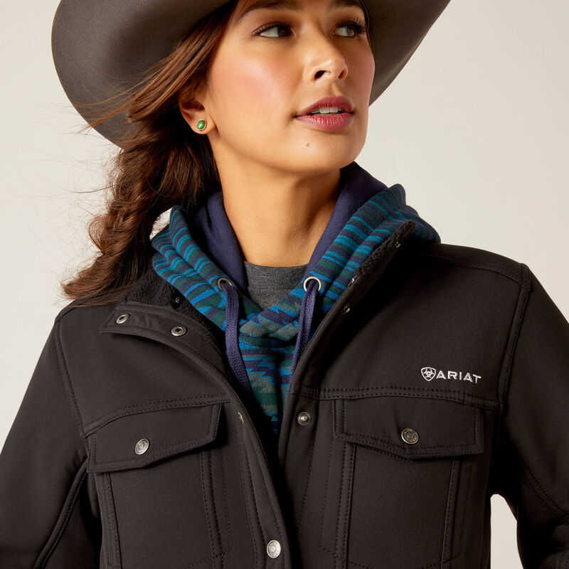 Ariat Wms Berber Back Softshell Jacket Black