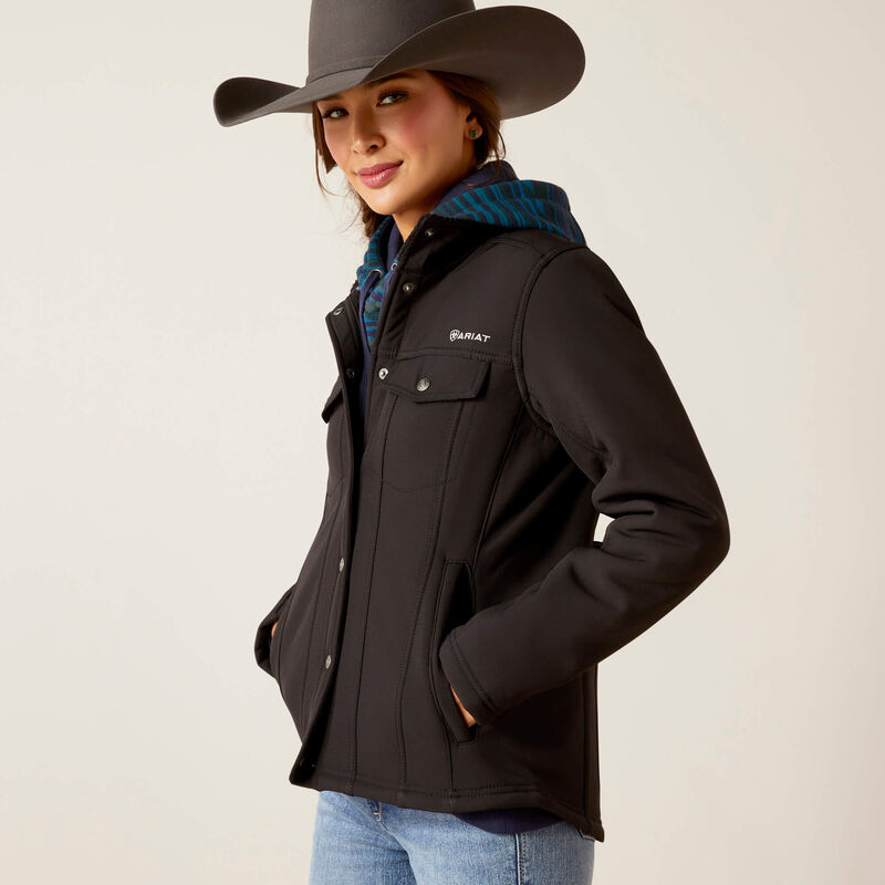 Ariat Wms Berber Back Softshell Jacket Black