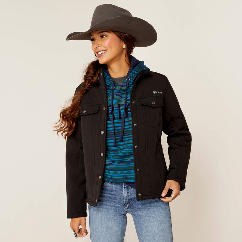 Ariat Wms Berber Back Softshell Jacket Black