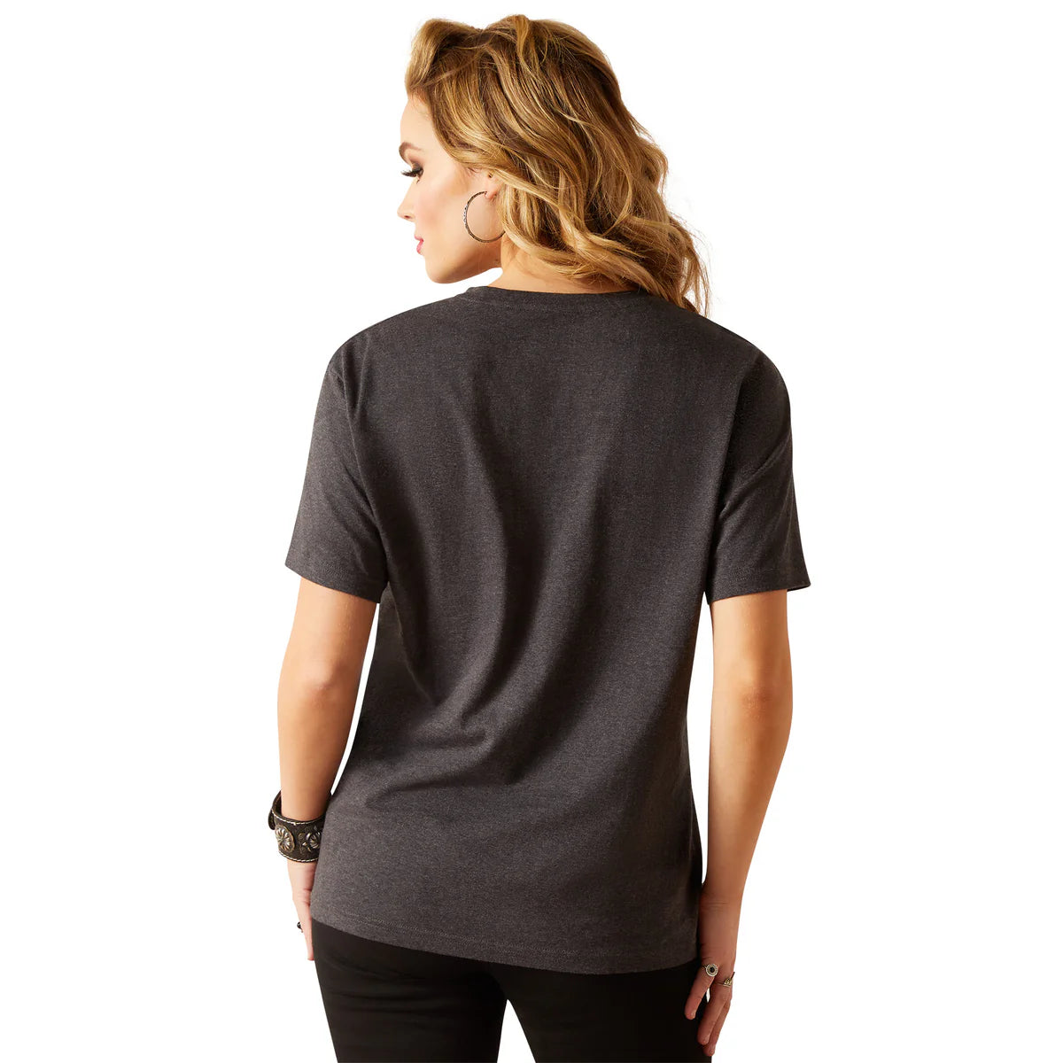 Ariat Wms Shield SS T Shirt Black Heather