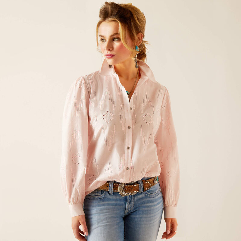 Ariat Wms Romantic Shirt Icy Pink