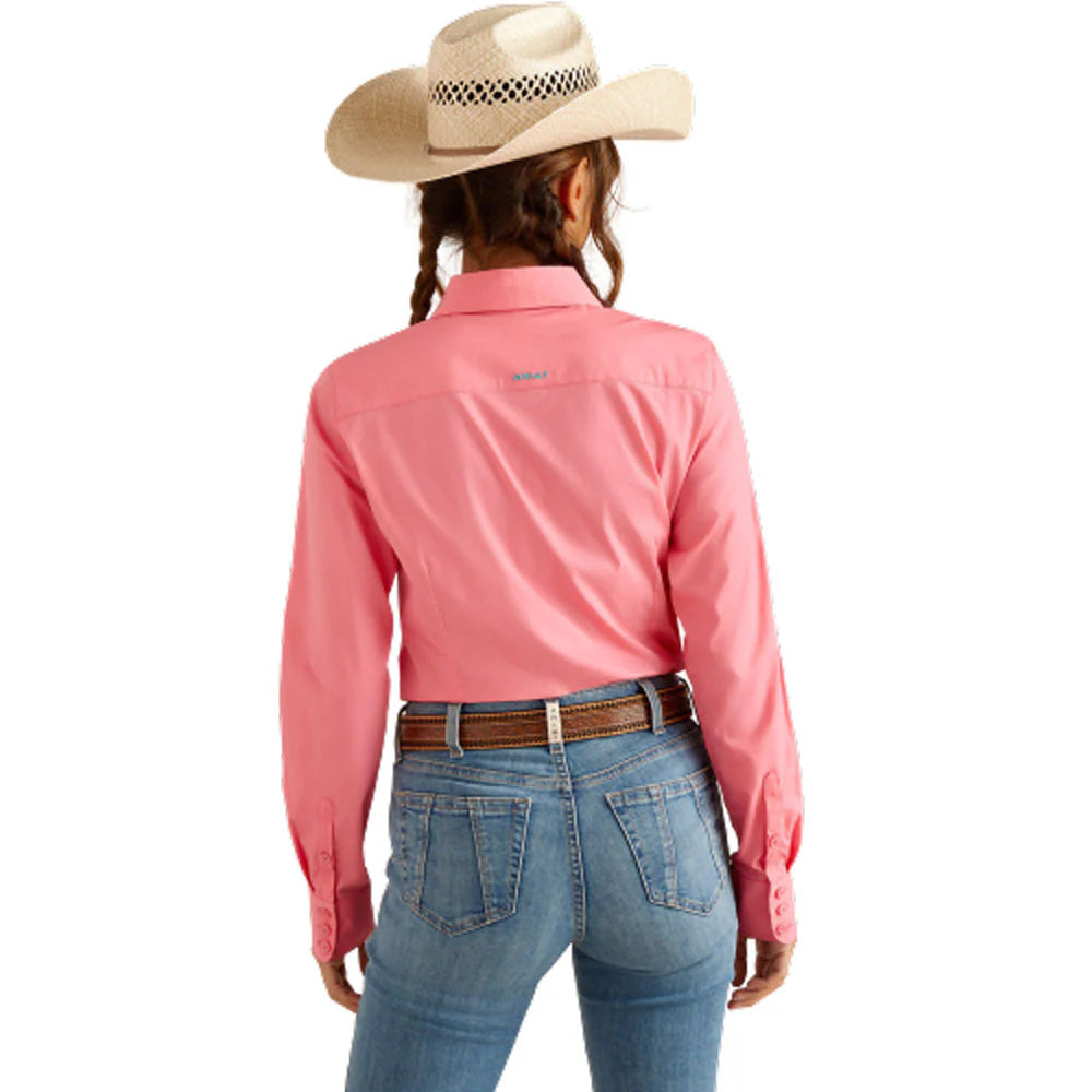 Ariat Wms TEAM Kirby Stretch LS Shirt Camellia