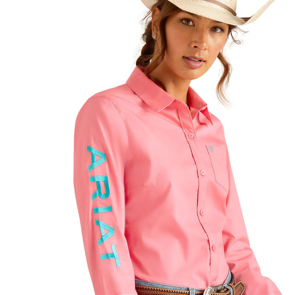 Ariat Wms TEAM Kirby Stretch LS Shirt Camellia