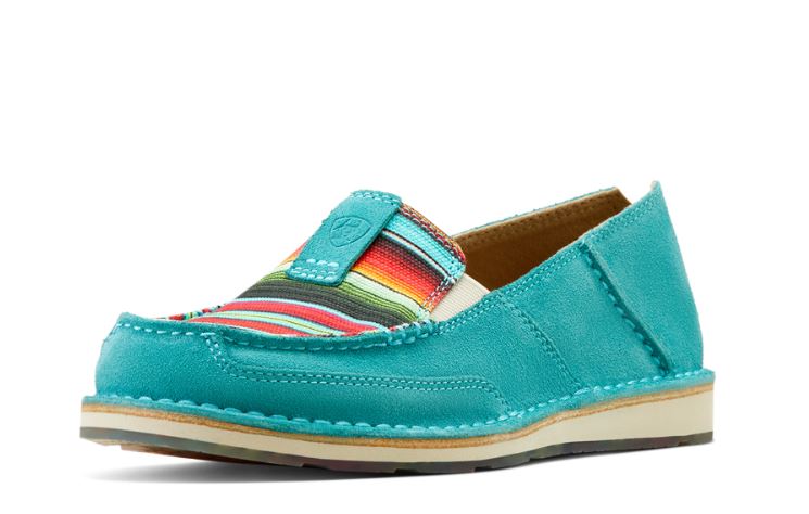 Ariat Wms Cruiser Teal Suede/Striking Serape - Boxing Day Sales