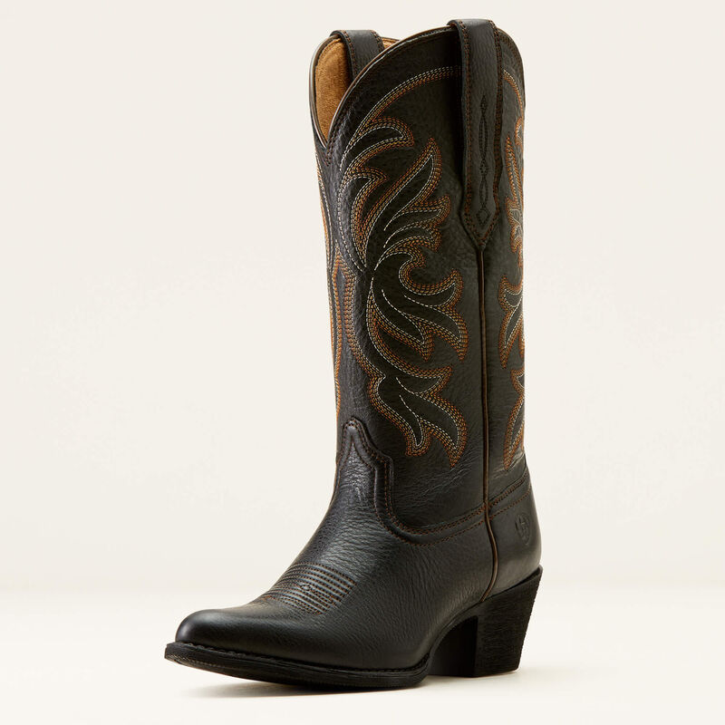 Ariat Wms Heritage J Toe Stretchfit Black Deertan