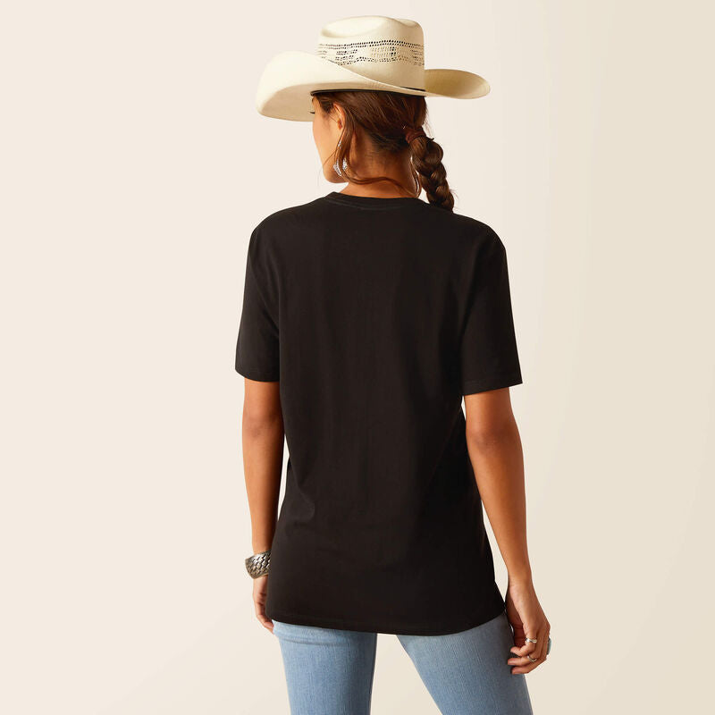 Ariat Wms Tall Boot Sketch SS T Shirt Black