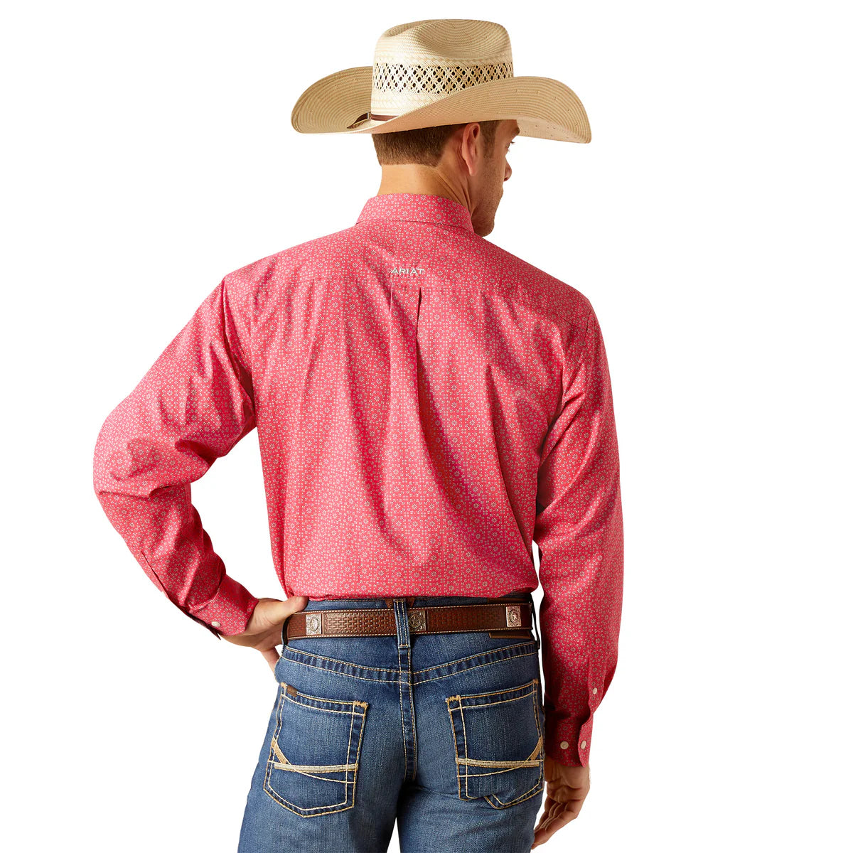 Ariat Mns WF Brennan LS Shirt Pink