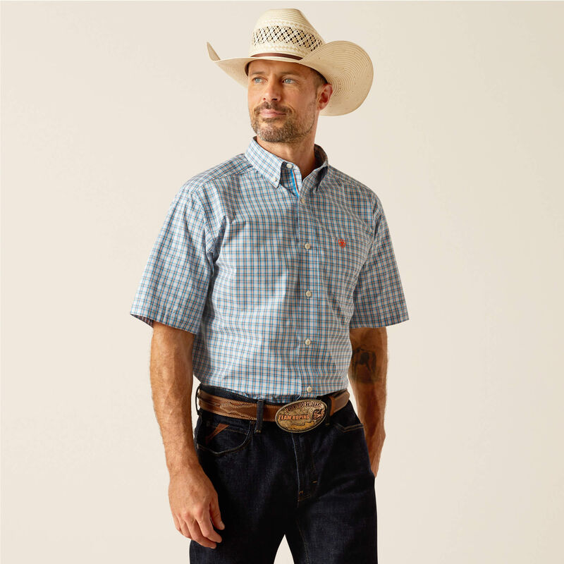 Ariat Mns Pro Richard SS Shirt Blue