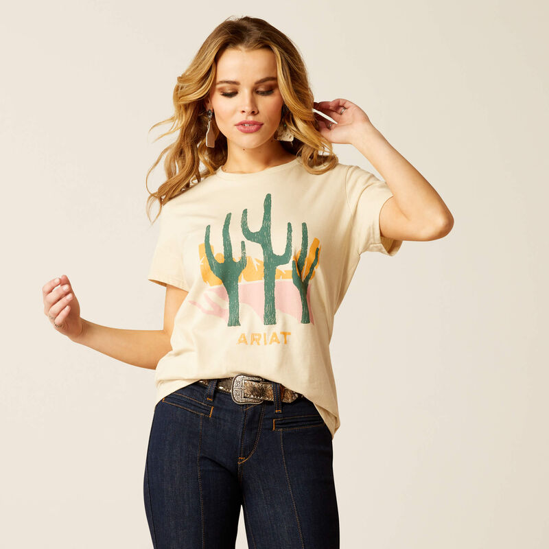 Ariat Wms Saguro Modern SS Tee Charcoal