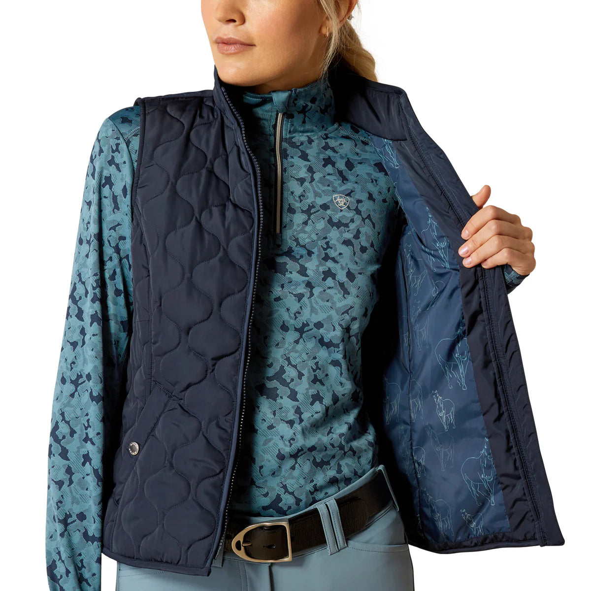 Ariat Wms Ashley 2.0 Insulated Vest Navy Eclipse