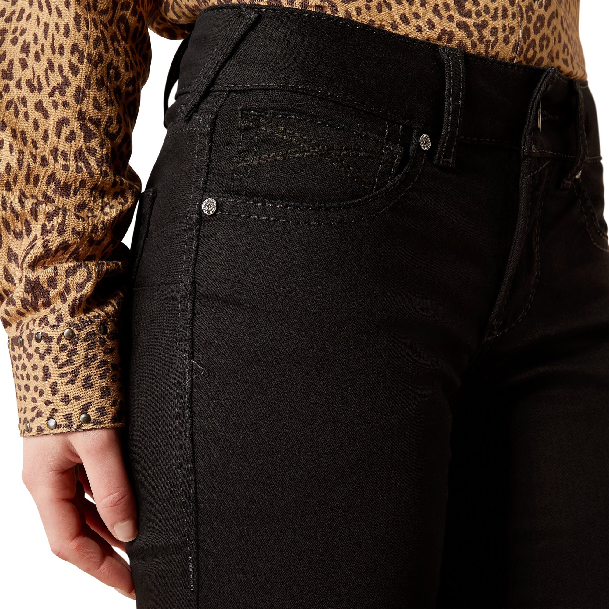 Ariat Wms Perfect Rise Boot Cut Ella Black