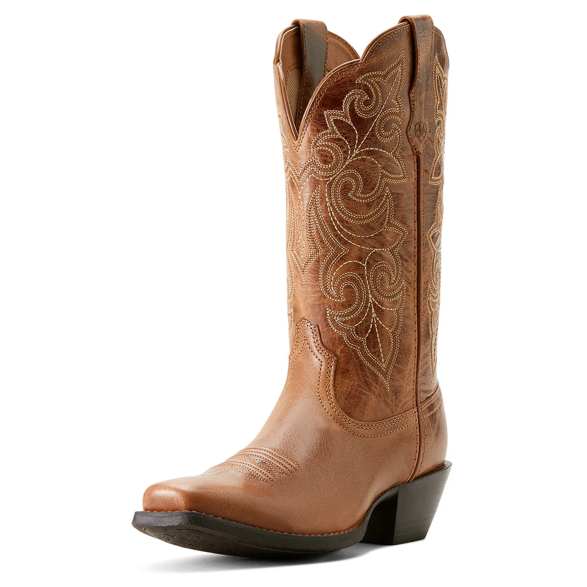 Ariat Wms Round Up Square Toe Ready Russet - Christmas Clearance