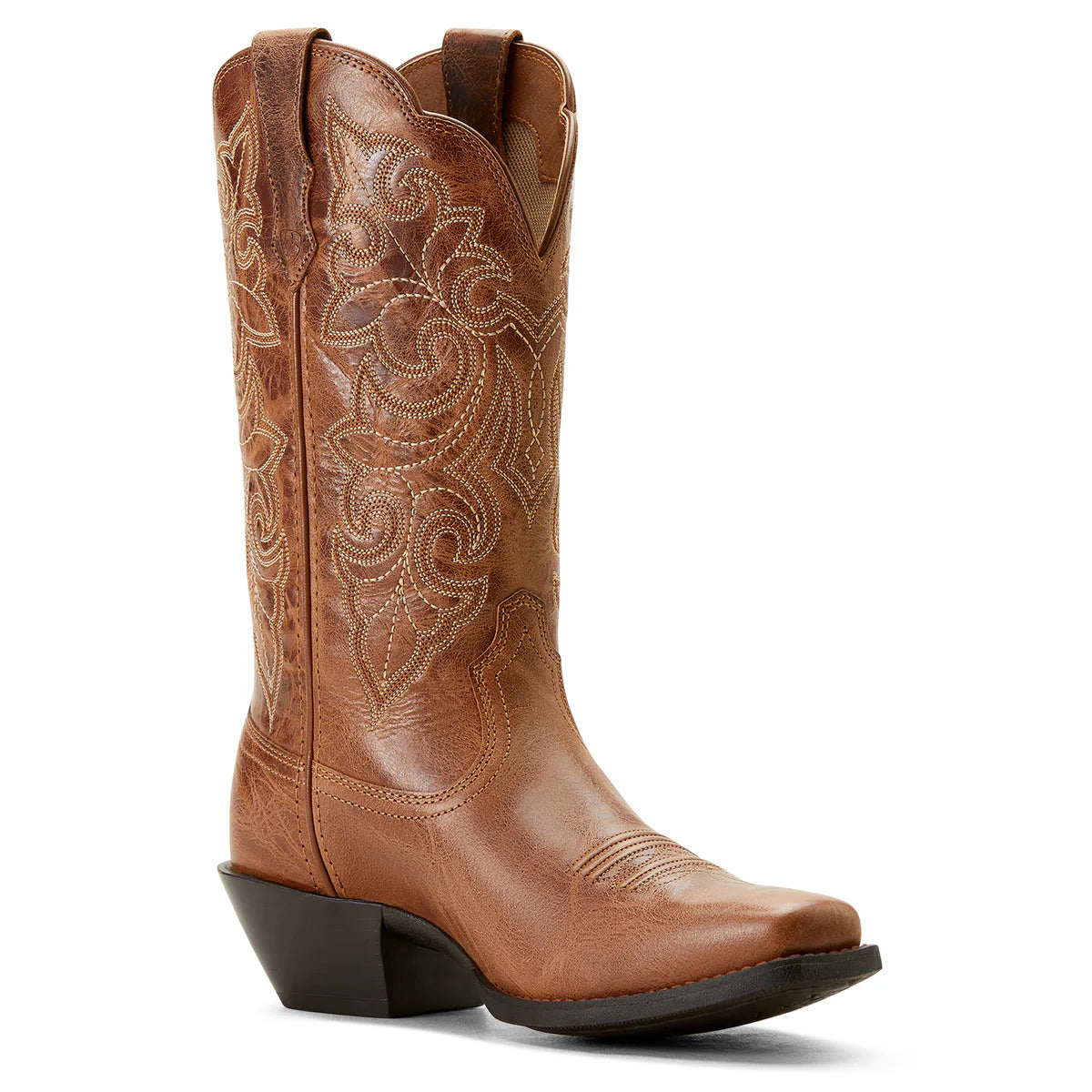 Ariat Wms Round Up Square Toe Ready Russet - Christmas Clearance