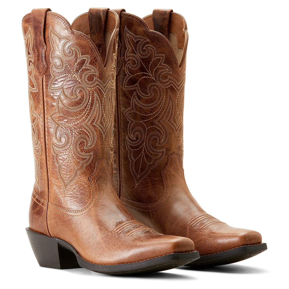 Ariat Wms Round Up Square Toe Ready Russet - Christmas Clearance