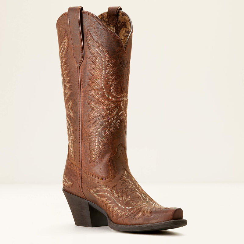 Ariat Wms Round Up Collins Rafter Tan