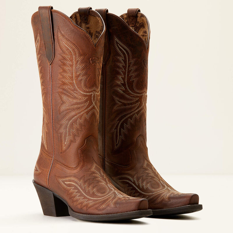 Ariat Wms Round Up Collins Rafter Tan