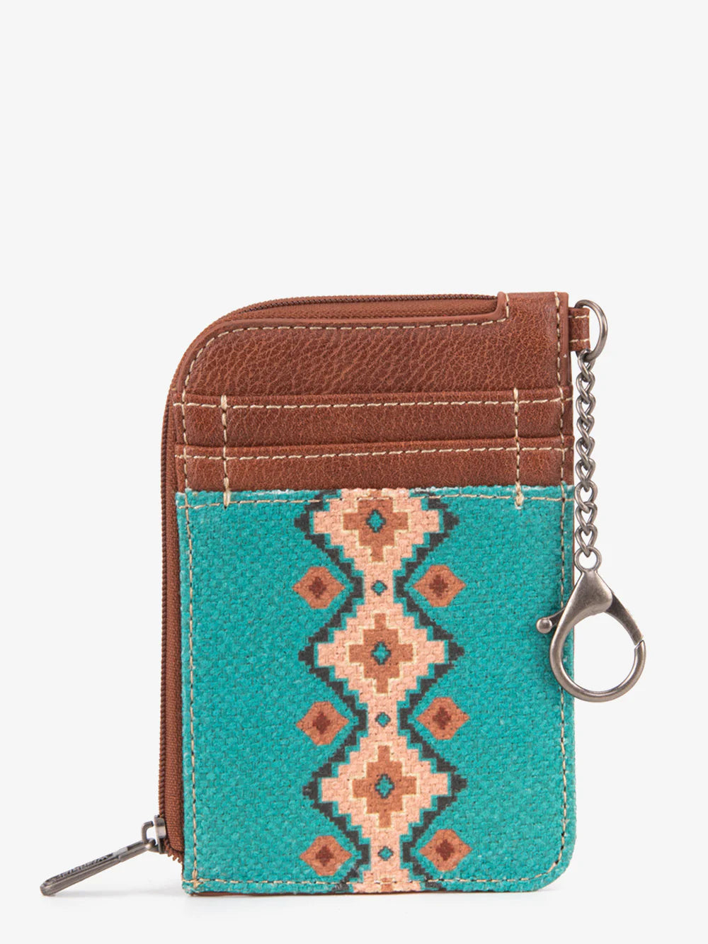 Wrangler Southwestern Art Print Mini Zip Card Case - End of Summer Sale