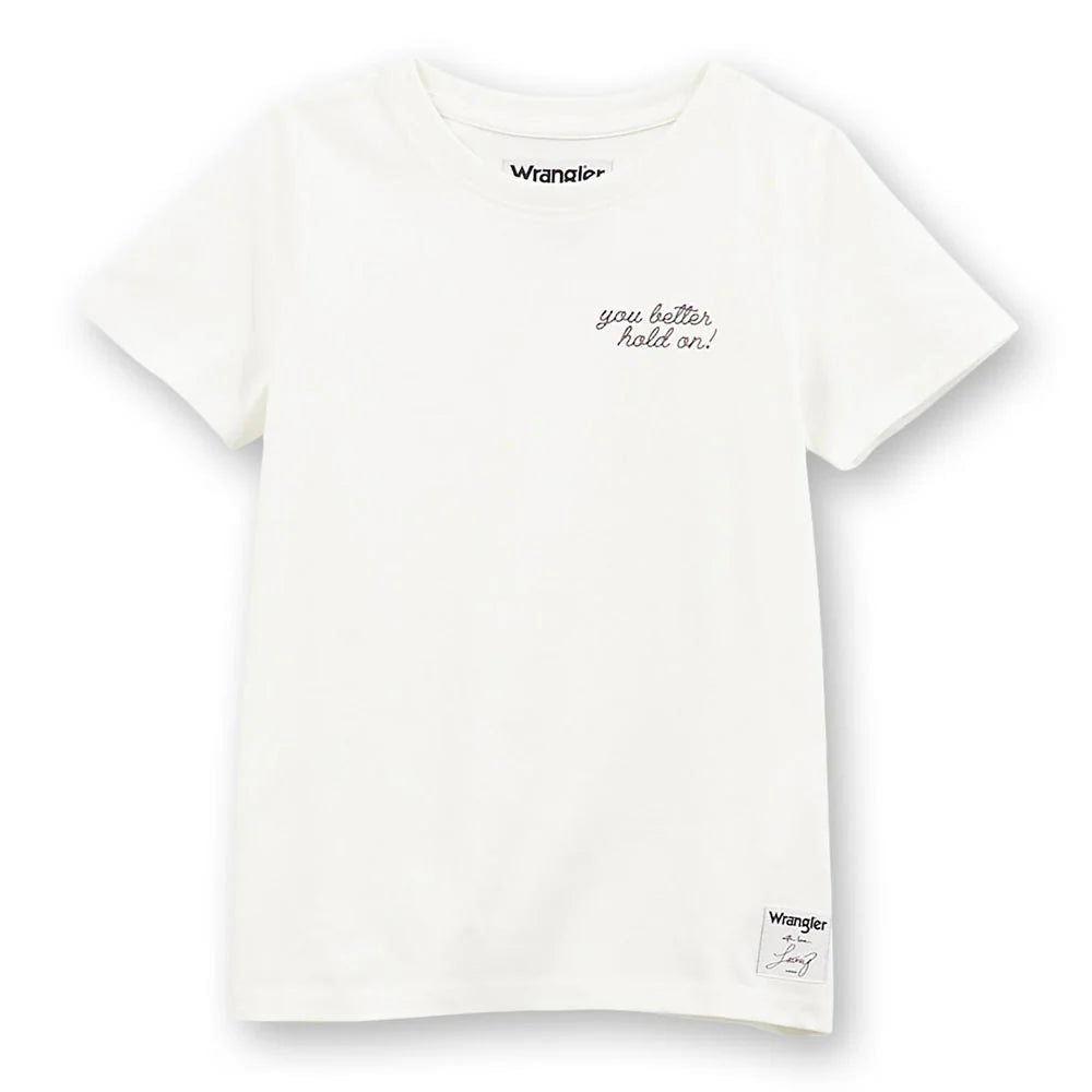Wrangler X Lainey Wilson Wmns Shrunken Band Short Sleeve Tee - End of Season Sale