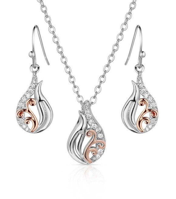 Montana Silversmith Whisps of Elegance Crystal Jewellery Set