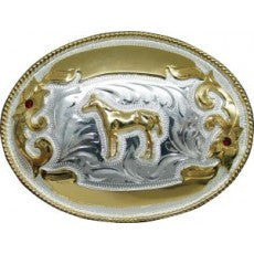 Buckle Standing Horse 3.25 x 4 inch