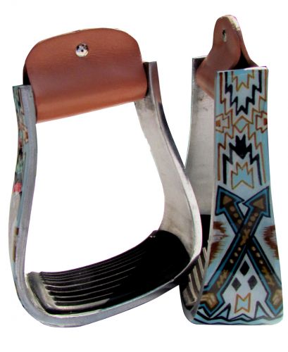 Showman Navajo Arrow Print Stirrup