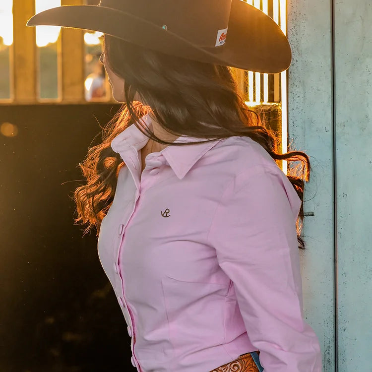 Reba Country Clothing - Pink Oxford Gal