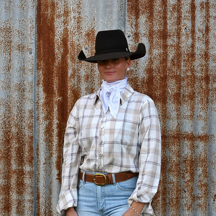 Reba Country Clothing - Creamy Plaid Gal