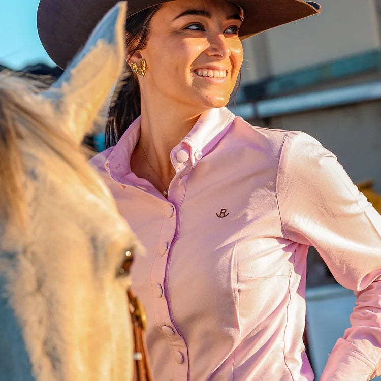 Reba Country Clothing - Pink Oxford Gal