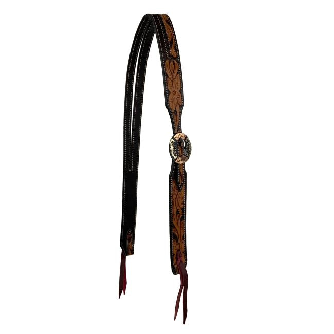 Showman Dogwood Tooled Split Ear Headstall