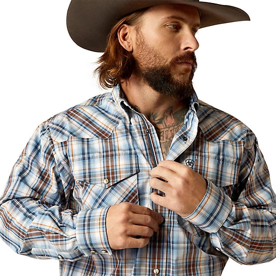 Ariat Mns Pro Series Ryland Snap LS Shirt Blue