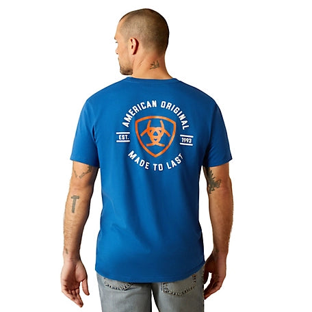 Ariat Mns MTL Circle SS Tee Royal Blue