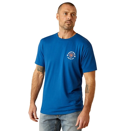 Ariat Mns MTL Circle SS Tee Royal Blue