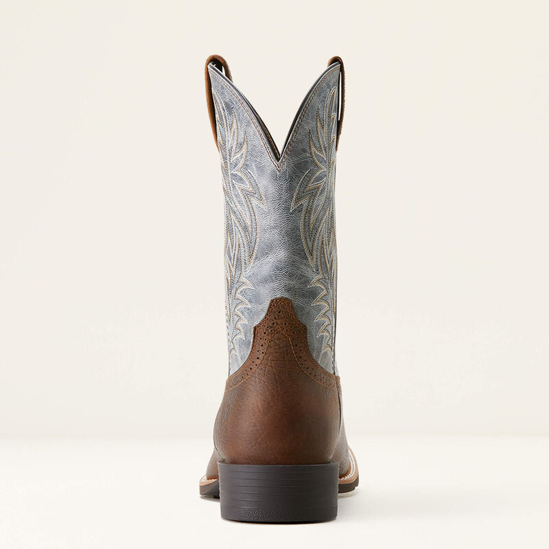 Ariat Mns Sport Western Wide Square Toe Earth/Glacier Blue