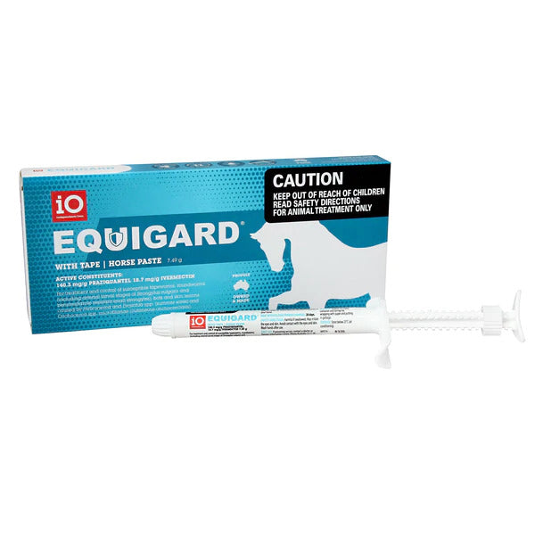 iO Equigard Tape Horse Paste Syringe Blue