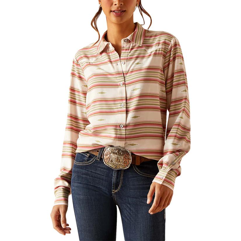 Ariat WMs Crowheart LS Shirt Desert Serape