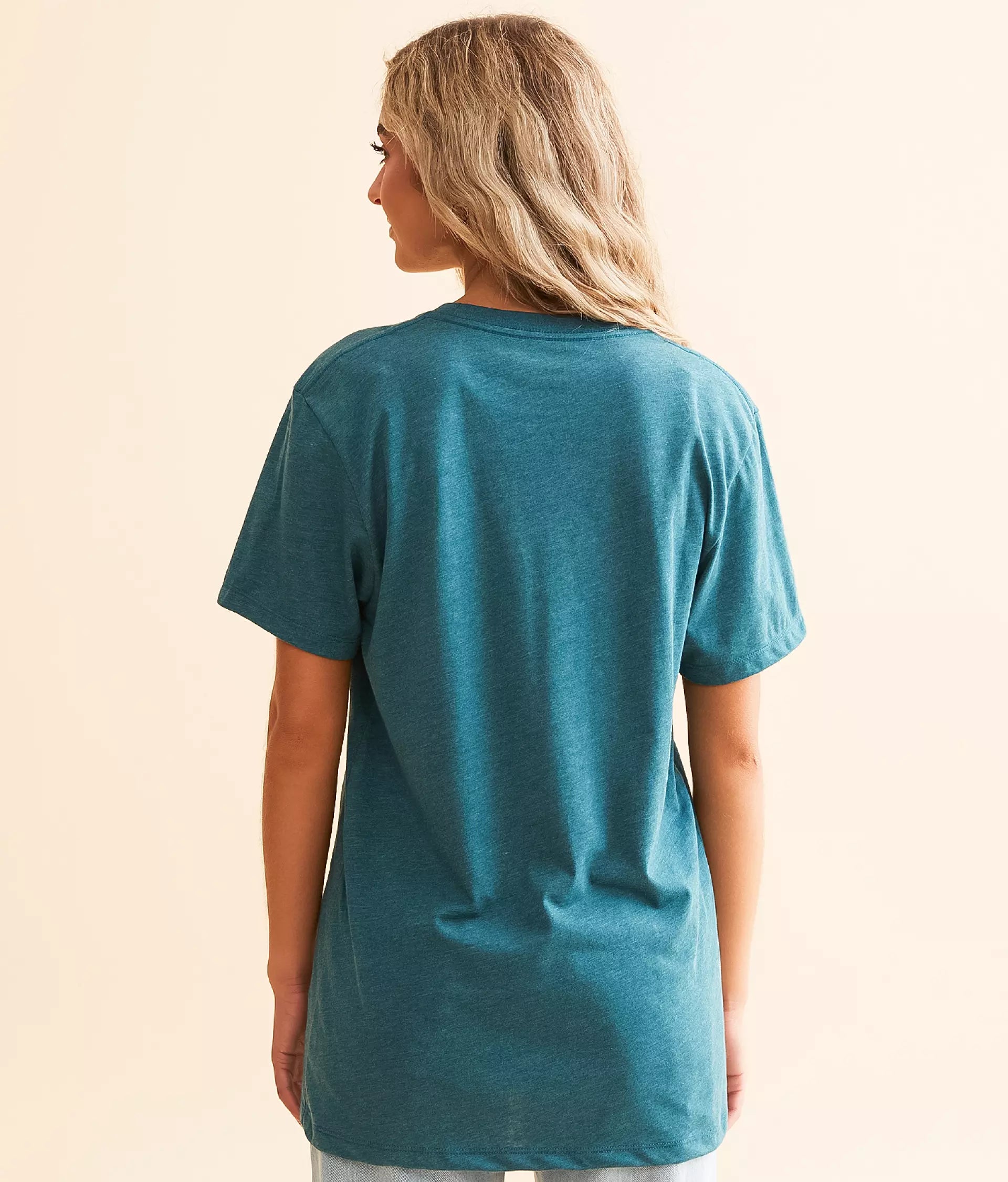 Ariat Wms Bison Ranch SS Tee Deep Sea Heather