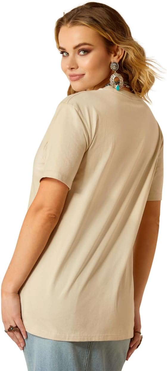 Ariat Wms Desert Bronc SS Tee Natural