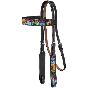 Royal King Sunflower and Cactus Browband Bridle