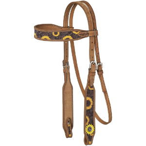 Silver Royal Sunflower Browband Bridle