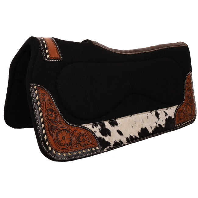 Showman Bloomhide Contoured Black Felt Show Pad 31x32