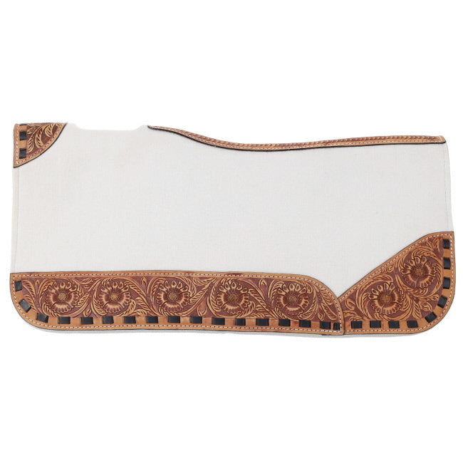 Showman 31x32 Ivory Contoured Felt Saddle Pad