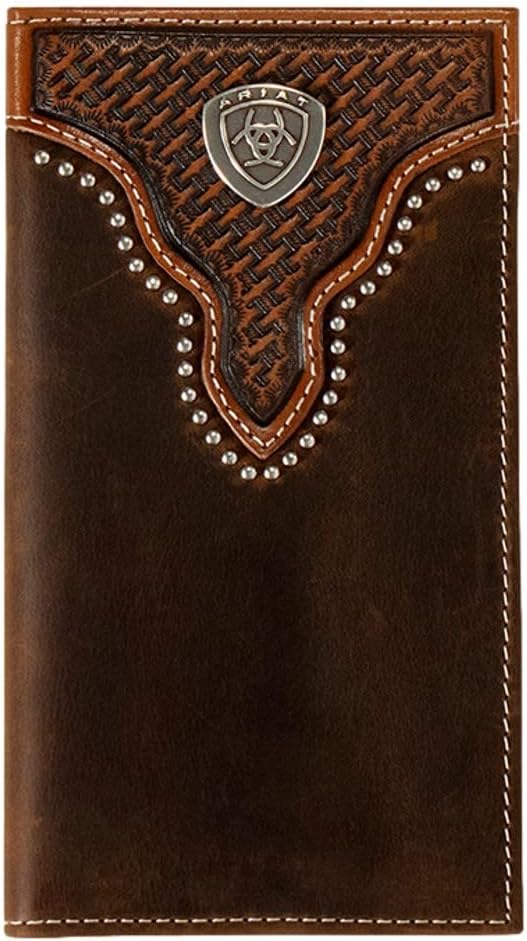 Ariat Rodeo Wallet Basket Weave Brown