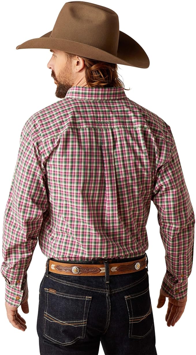 Ariat Mns Pro Series Elon LS Shirt Rose Cultivar