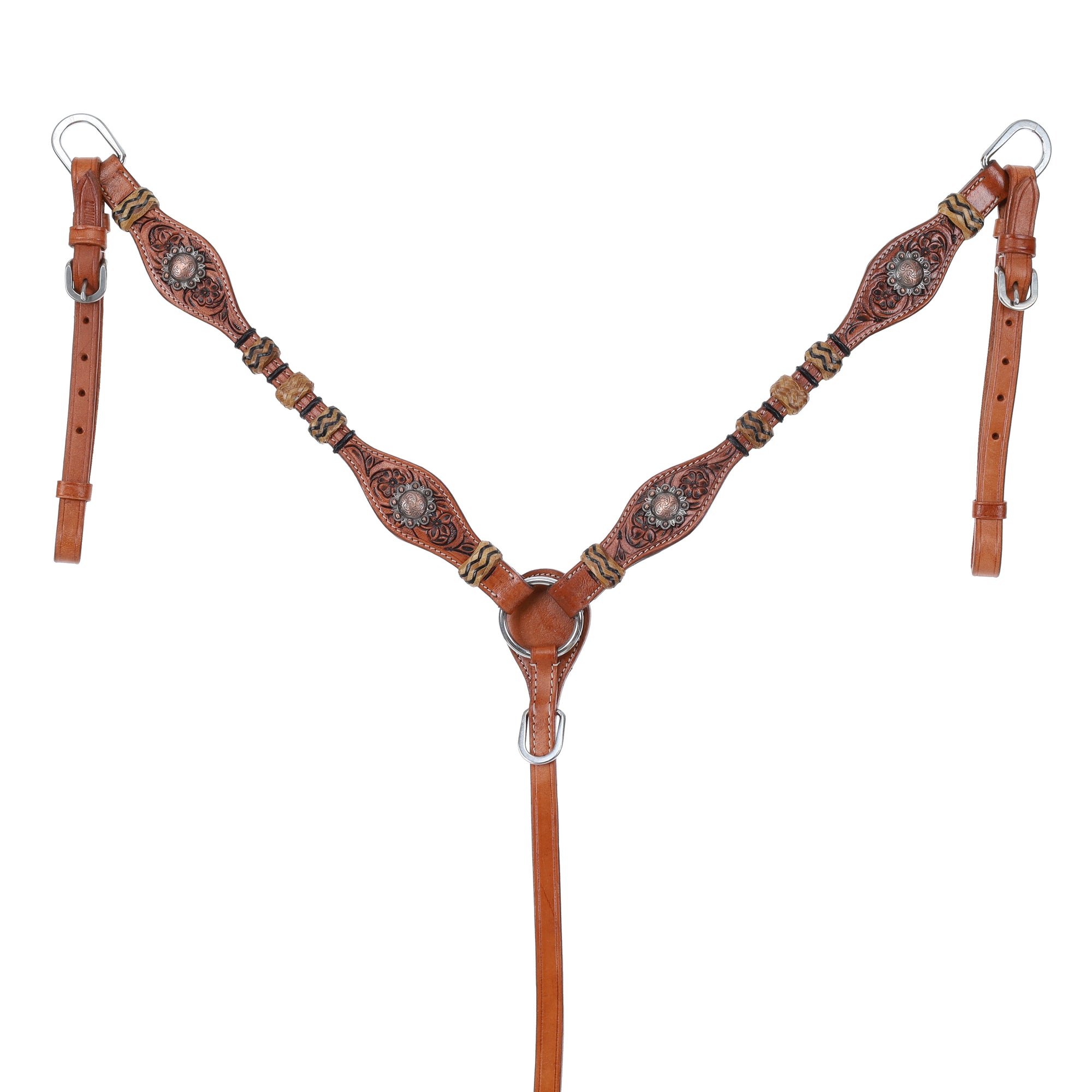 Showman Cowboy Heritage Browband Bridle and Breastplate Set